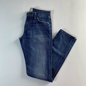 Current/Elliott, blue The Rendezvous relaxed slim fit jeans, size 0/24